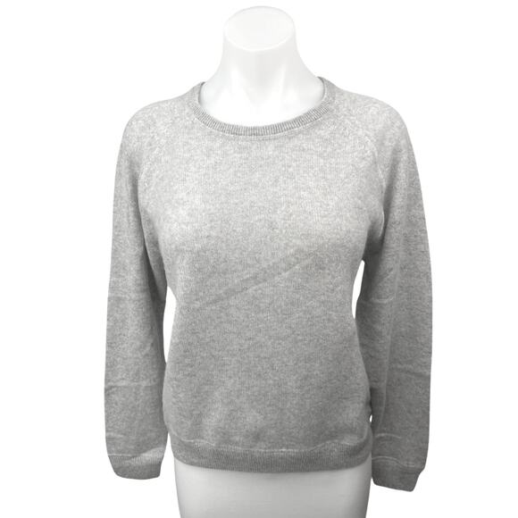 NAKEDCASHMERE Women's Gray 100% Cashmere Crewneck Pullover Sweater Top Size L - Picture 1 of 4
